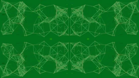 Abstract geometric grid structure connecting nodes for modern tech background Stock Footage 333109007