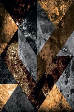 Abstract Geometric Grunge Stock Illustration