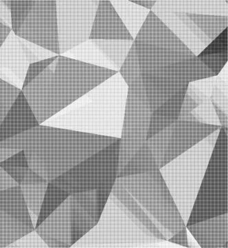 Abstract geometric halftone background of triangular polygons. Retro mosaic t Stock Illustration