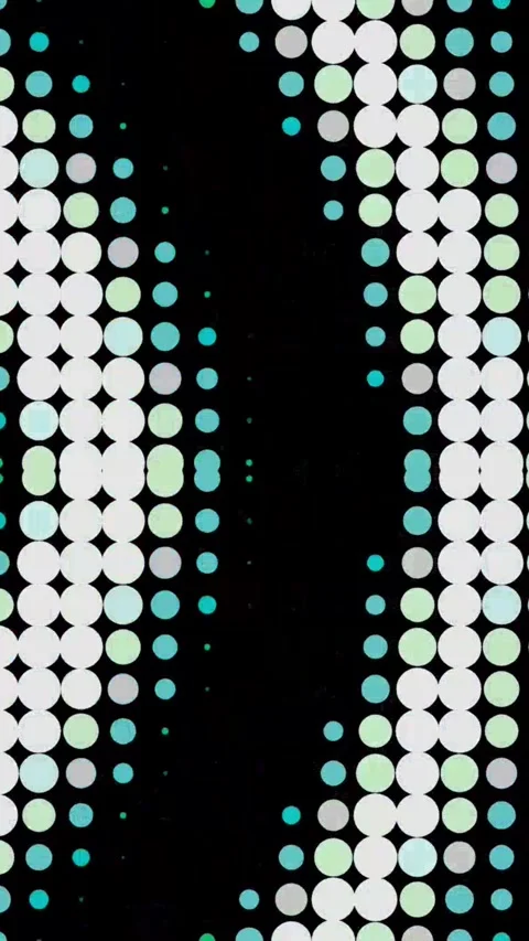 Abstract Geometric Halftone Dot Wave Animation Vidéo 337999171