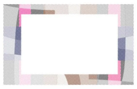 Abstract geometric halftone pattern background, with a large, rectangular. 库存插图