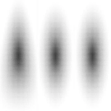 Abstract Geometric Halftone Pattern Composed of Vertical Triangle Arrays Stock Illustration