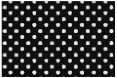 Abstract Geometric Halftone Pattern Design with Square Dot Grid on Black Ba.. 스톡 일러스트