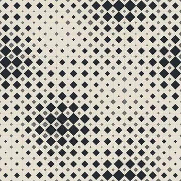 Abstract Geometric Halftone Seamless Diamond Pattern Stock Illustration