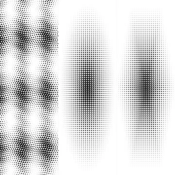 Abstract Geometric Halftone Triangle Patterns on White Background Illustratio Stock Illustration
