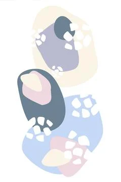 Abstract geometric hand drawn shapes wallpaper background Stock Illustration