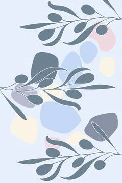 Abstract geometric hand drawn shapes wallpaper background Stock Illustration