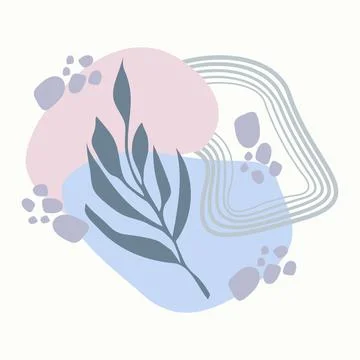 Abstract geometric hand drawn shapes wallpaper background Stock Illustration