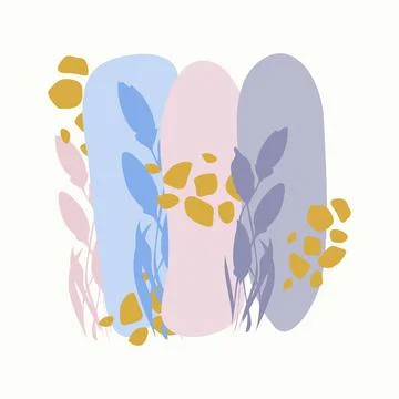Abstract geometric hand drawn shapes wallpaper background Stock Illustration