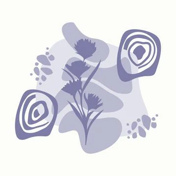 Abstract geometric hand drawn shapes wallpaper background Stock Illustration