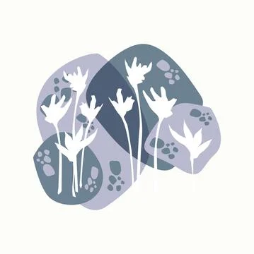 Abstract geometric hand drawn shapes wallpaper background Stock Illustration