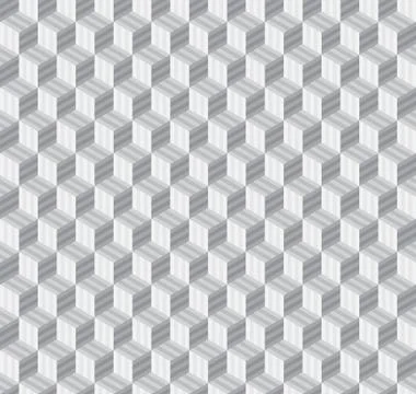 Abstract geometric hexagon cube seamless patterns background Stock Illustration