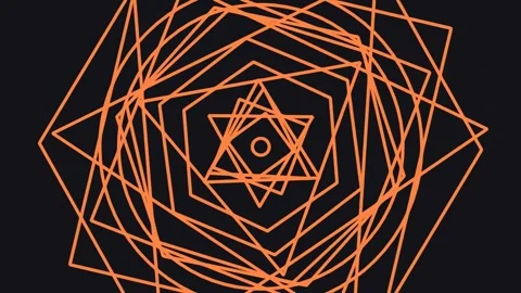 Abstract Geometric Hexagon Overlay Pattern Background Design Template Stock Footage 342160182