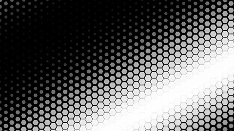Abstract Geometric Hexagon Pattern Background Moving Light Vídeos de archivo 346980293