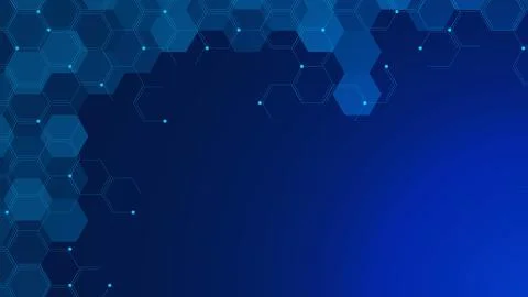 Abstract geometric with hexagon pattern background. Stock Illustration