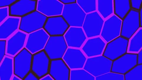 Abstract geometric hexagon pattern in blue and purple Illustrazione stock