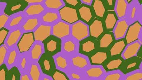 Abstract geometric hexagon pattern in purple and brown 스톡 일러스트