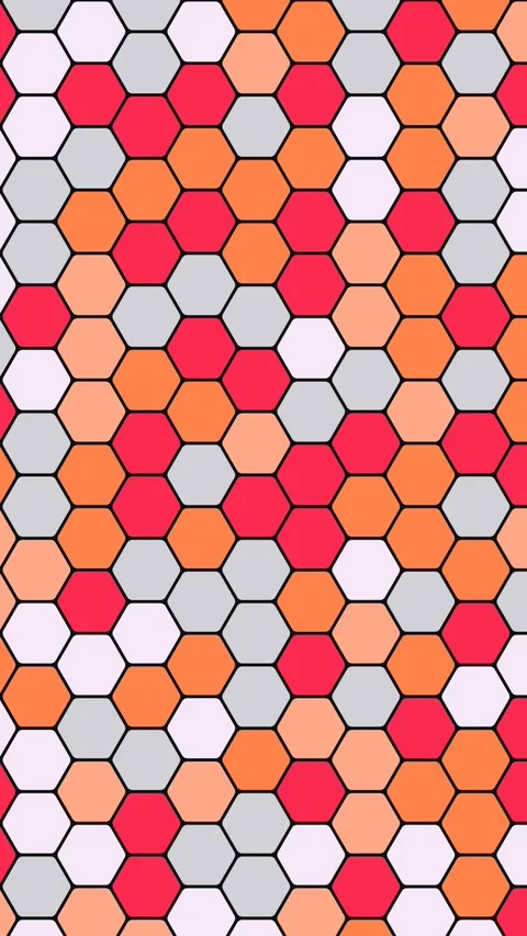Abstract Geometric Hexagonal Flow for Modern Corporate Identity Branding Stock Footage 333051173