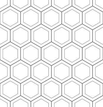 Abstract geometric hoenycomb seamless pattern vector hexagonal triangular bac Stock Illustration