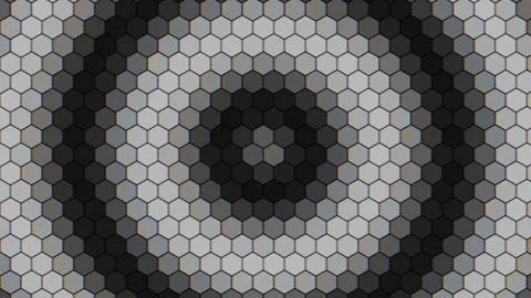 Abstract Geometric Honeycomb Background with Concentric Circles Gradient Loop Stock Footage 336836376