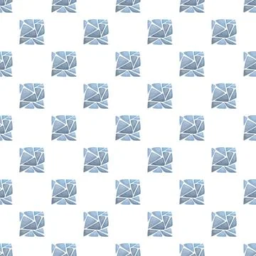 Abstract geometric ice crystal pattern background イラスト素材