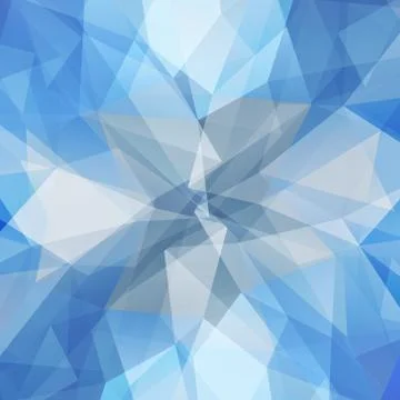 Abstract geometric ice flower Stock Illustration