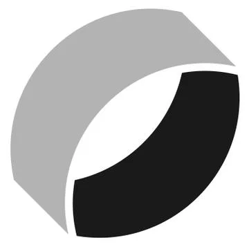 Abstract geometric icon / design element(s) isolated on white Illustrazione stock