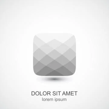 Abstract geometric icon Stock Illustration