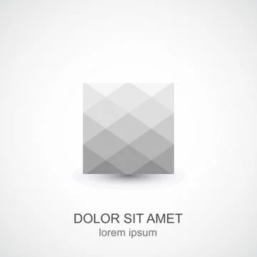 Abstract geometric icon Stock Illustration