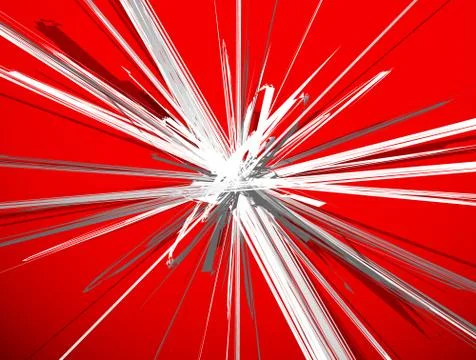 Abstract geometric illustration with random, chaotic elements Stock Illustration