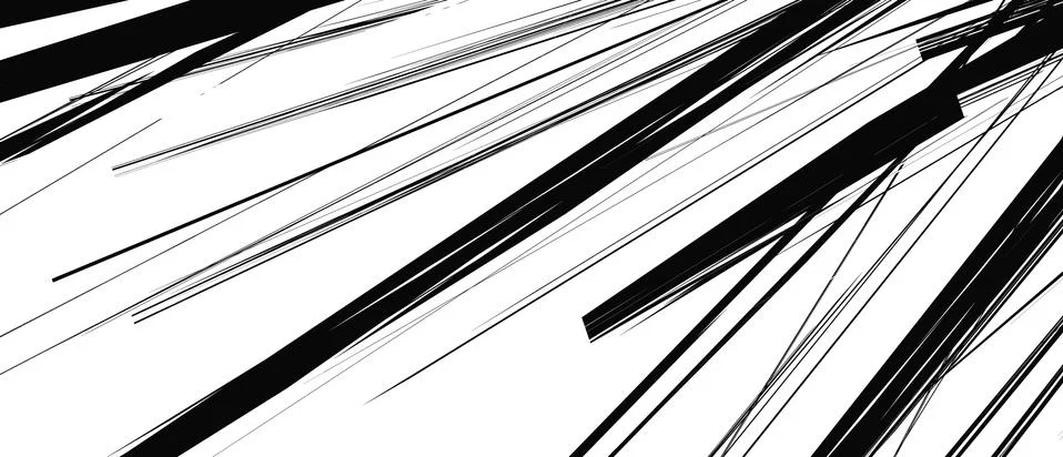 Abstract geometric illustration with random, chaotic elements Stock Illustration