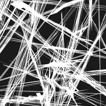 Abstract geometric illustration with random, chaotic elements Illustrazione stock