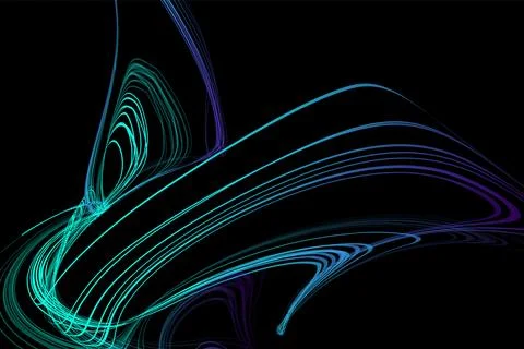 Abstract geometric illustration of waves with a felt-tip pen or oil paint wit Stock Illustration