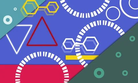 Abstract geometric image features a modern design Stock Illustration