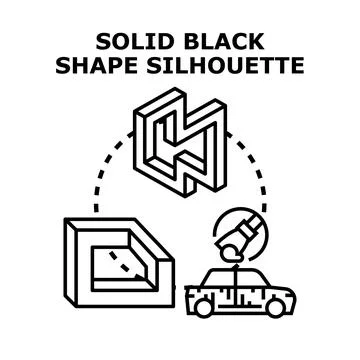 Abstract geometric impossible shapes and engineering concept Stock Illustration