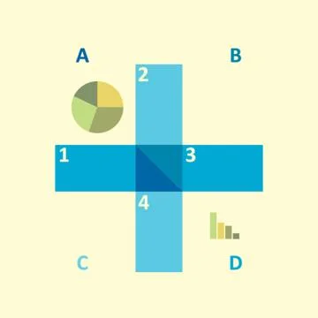 Abstract Geometric Infographic Иллюстрация