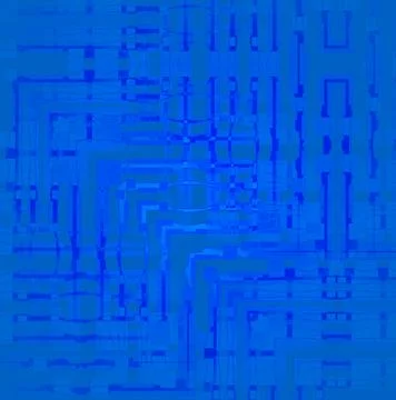 Abstract geometric intricate angled pattern in blue shades blurred Illustrazione stock