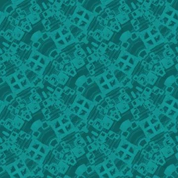 Abstract geometric intricate pattern turquoise green Stock Illustration