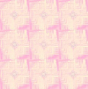 Abstract geometric intricate squares pattern pink violet beige Stock Illustration