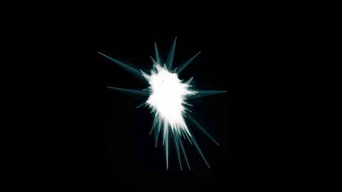 Abstract geometric intro animation on black background Stock Footage 117342673