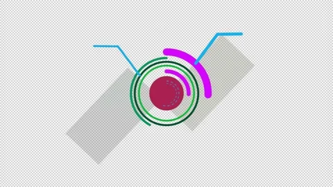 Abstract geometric intro on a white and blank background. Video stock 150052277