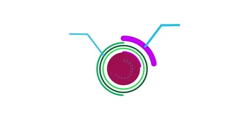 Abstract geometric intro on a white background. Video stock 150052245