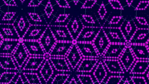 Abstract Geometric Kaleidoscope Pattern Design Stock Footage 310790003