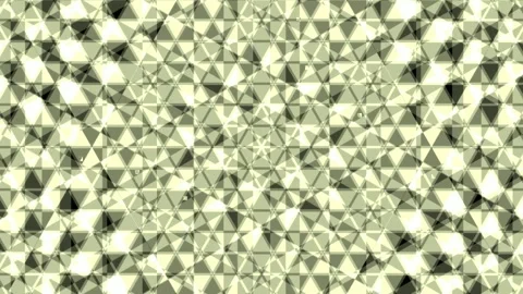 Abstract Geometric Kaleidoscope Pattern with Shifting Triangles and Light E.. Stock Footage 332607808