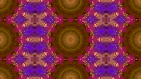 Abstract geometric kaleidoscopic pattern in violet colors Видео 58258099