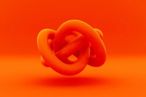 An abstract geometric knot figure Illustrazione stock