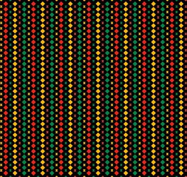 Abstract Geometric Kwanzaa Pattern Background イラスト素材