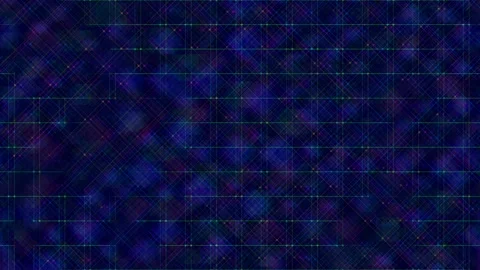 Abstract geometric lattice structure with glowing intersection points, complex Stock Footage 345995099