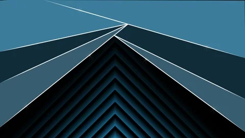 Abstract geometric layers forming a triangular peak background animation Stock Footage 329844420