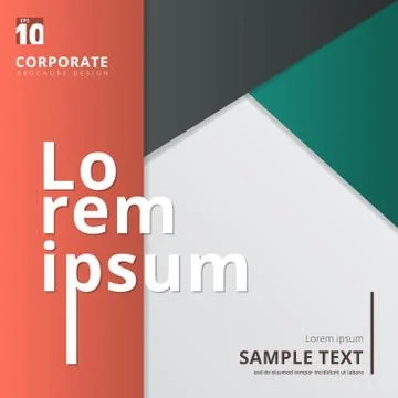 Abstract geometric layout minimal style background. Stock Illustration